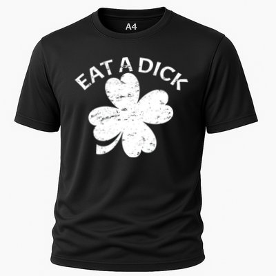 Eat A Dick Shamrock Funny St Patricks Day Performance Shirt