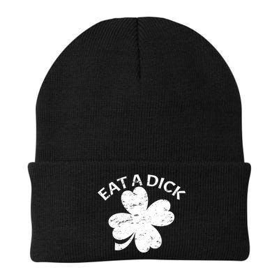 Eat A Dick Shamrock Funny St Patricks Day Beanie