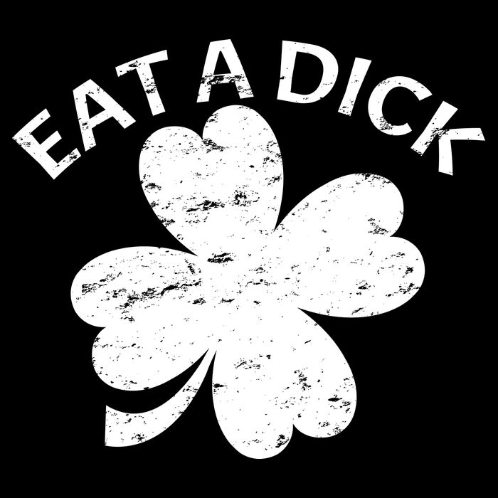 Eat A Dick Shamrock Funny St Patricks Day Zip Tote Bag