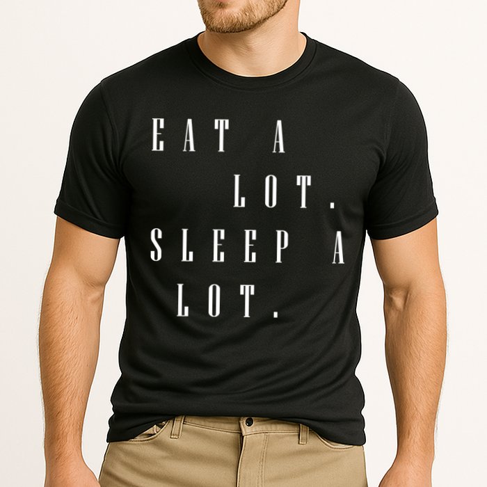 Eat A Lot Sleep A Lot Cooling Performance Crew T-Shirt