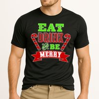 Eat Drink And Be Merry Christmas Cooling Performance Crew T-Shirt