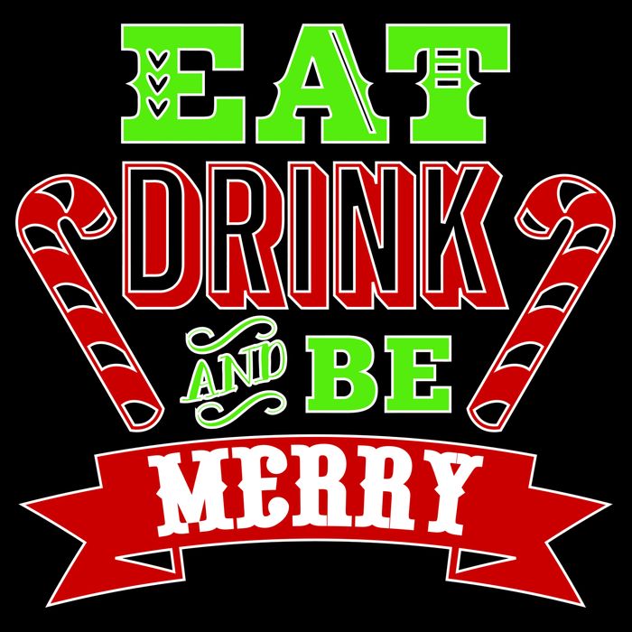 Eat Drink And Be Merry Christmas Cooling Performance Crew T-Shirt