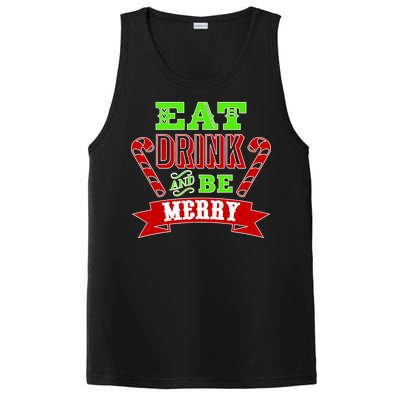 Eat Drink And Be Merry Christmas PosiCharge Competitor Tank