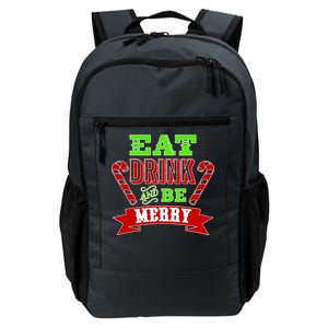 Eat Drink And Be Merry Christmas Daily Commute Backpack