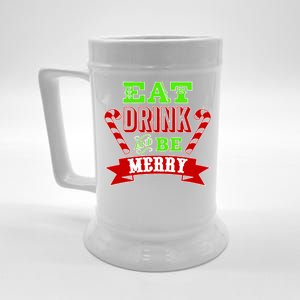 Eat Drink And Be Merry Christmas Beer Stein