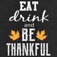 Eat Drink and Be Thankful Adult Drive Performance Visor