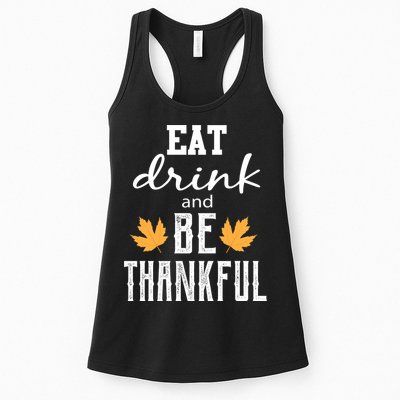 Eat Drink And Be Thankful Womens Tank Top