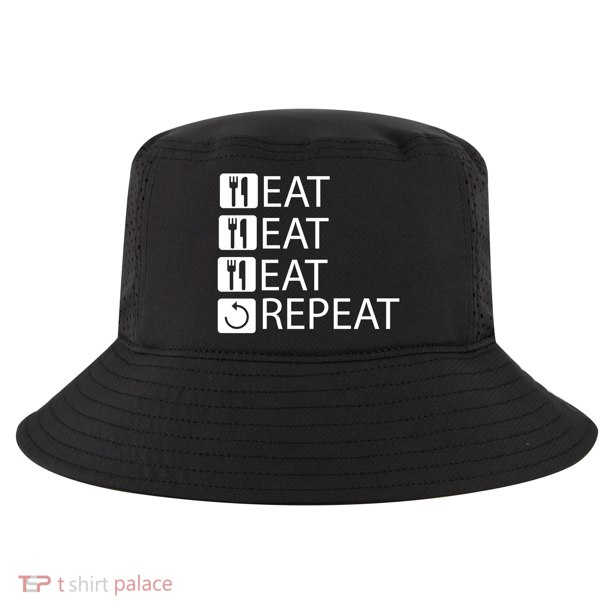 Eat Eat Eat Repeat Cool Comfort Performance Bucket Hat