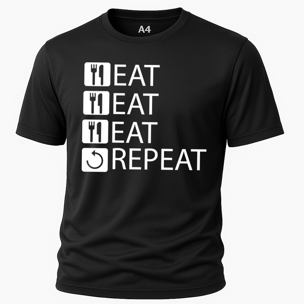 Eat Eat Eat Repeat Cooling Performance Crew T-Shirt