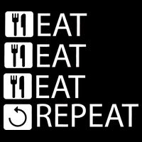 Eat Eat Eat Repeat Cooling Performance Crew T-Shirt