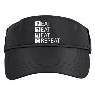 Eat Eat Eat Repeat Adult Drive Performance Visor