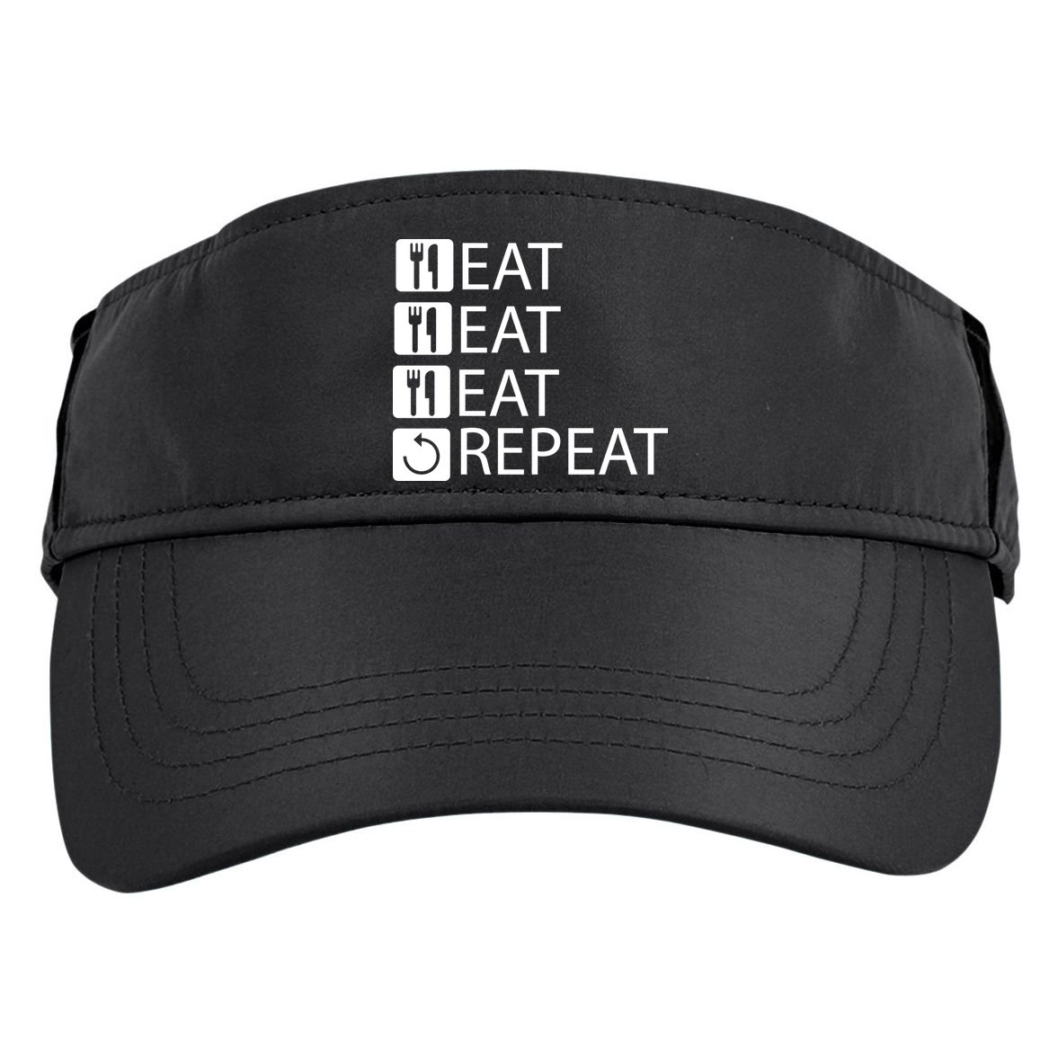 Eat Eat Eat Repeat Adult Drive Performance Visor
