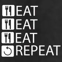 Eat Eat Eat Repeat Adult Drive Performance Visor