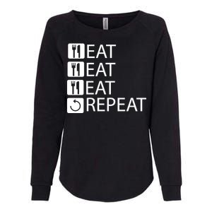 Eat Eat Eat Repeat Womens California Wash Sweatshirt