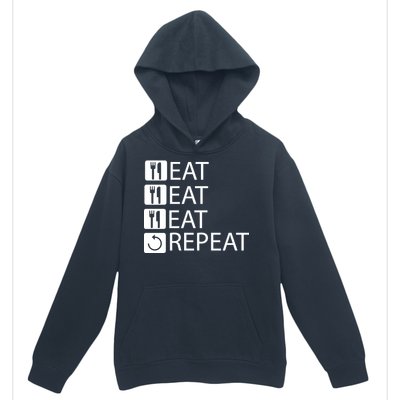 Eat Eat Eat Repeat Urban Pullover Hoodie