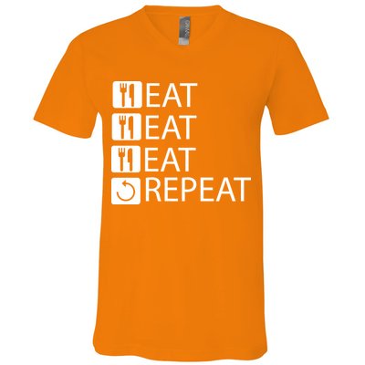 Eat Eat Eat Repeat V-Neck T-Shirt