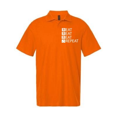 Eat Eat Eat Repeat Softstyle Adult Sport Polo