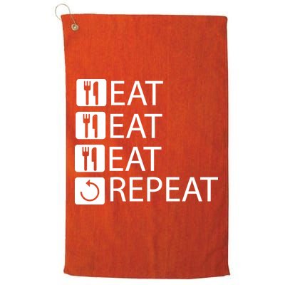Eat Eat Eat Repeat Golf Towel
