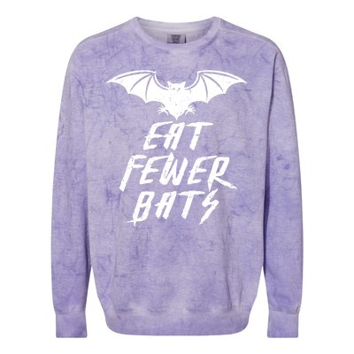 Eat Fewer Bats Colorblast Crewneck Sweatshirt