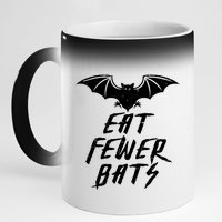 Eat Fewer Bats 11oz Black Color Changing Mug