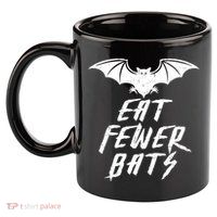 Eat Fewer Bats 11oz C Handle Ceramic Mug