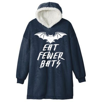 Eat Fewer Bats Hooded Wearable Blanket