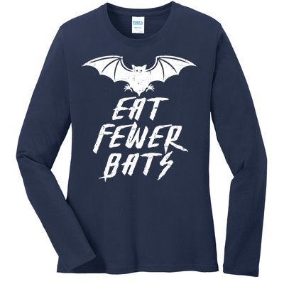 Eat Fewer Bats Ladies Long Sleeve Shirt