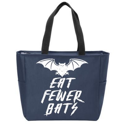 Eat Fewer Bats Zip Tote Bag