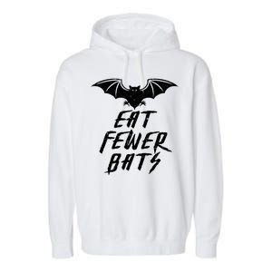 Eat Fewer Bats Garment-Dyed Fleece Hoodie