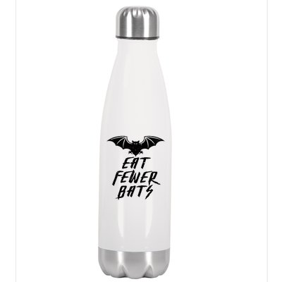 Eat Fewer Bats Stainless Steel Insulated Water Bottle