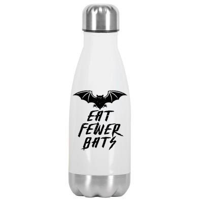 Eat Fewer Bats Stainless Steel Insulated Water Bottle