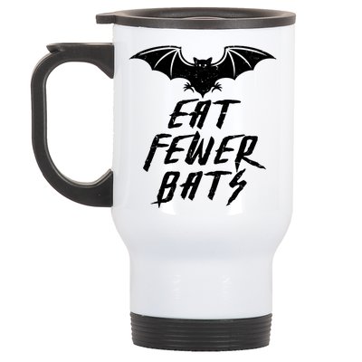 Eat Fewer Bats Stainless Steel Travel Mug