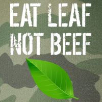 Eat Leaf Not Beef Funny Vegetarians Legacy Tie Dye Trucker Hat
