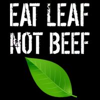 Eat Leaf Not Beef Funny Vegetarians 16 in Basic Backpack