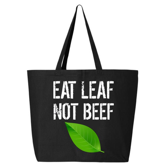 Eat Leaf Not Beef Funny Vegetarians 25L Jumbo Tote