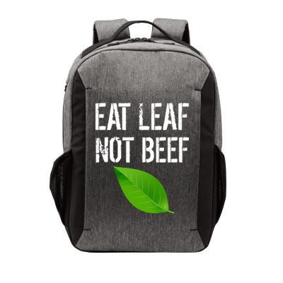 Eat Leaf Not Beef Funny Vegetarians Vector Backpack