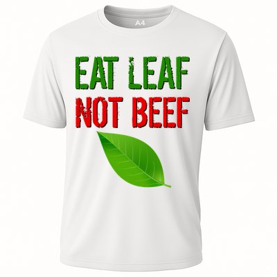 Eat Leaf Not Beef Funny Vegetarians Performance Shirt