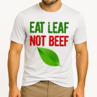 Eat Leaf Not Beef Funny Vegetarians Cooling Performance Crew T-Shirt