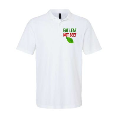 Eat Leaf Not Beef Funny Vegetarians Polo