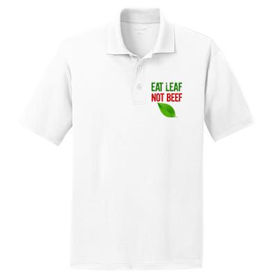 Eat Leaf Not Beef Funny Vegetarians PosiCharge RacerMesh Polo