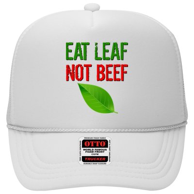 Eat Leaf Not Beef Funny Vegetarians Trucker Hat