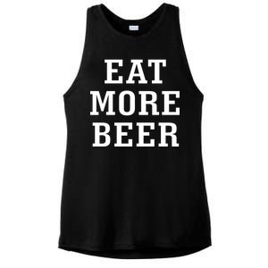 Eat More Beer Ladies PosiCharge Tri-Blend Wicking Tank