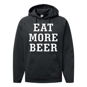 Eat More Beer Performance Fleece Hoodie