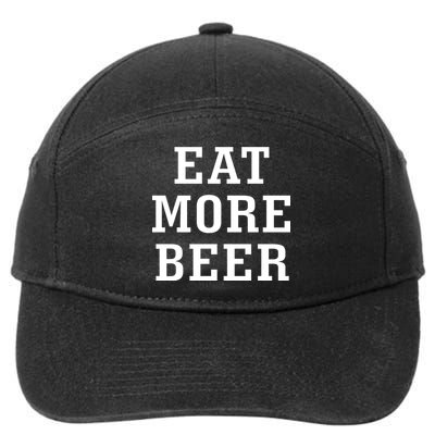 Eat More Beer 7-Panel Snapback Hat