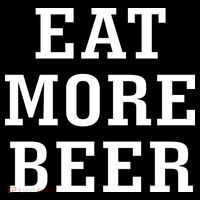 Eat More Beer Drawstring Bag