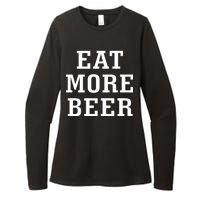 Eat More Beer Womens CVC Long Sleeve Shirt