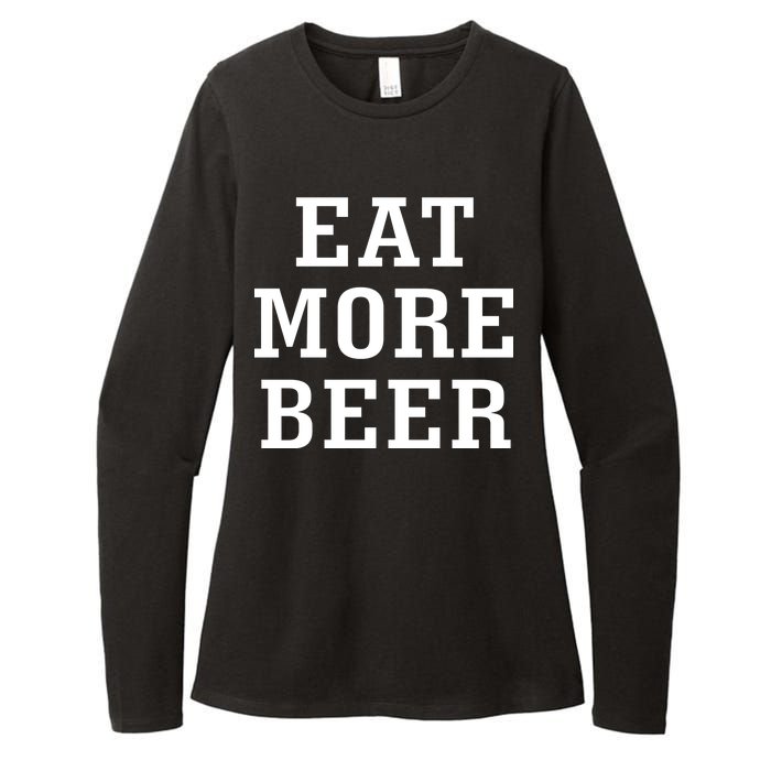 Eat More Beer Womens CVC Long Sleeve Shirt