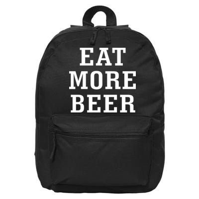 Eat More Beer 16 in Basic Backpack