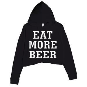 Eat More Beer Crop Fleece Hoodie