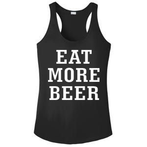 Eat More Beer Ladies PosiCharge Competitor Racerback Tank